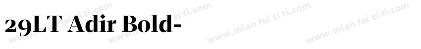 29LT Adir Bold字体转换